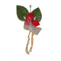 Poročni naprsni šopek - rdeč 03 Poročni naprsni šopek - rdeč 03