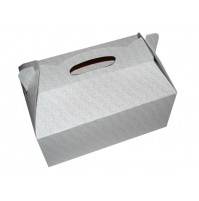 Poročna škatla za pecivo - zlati listki
