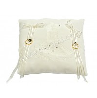 Poročna blazinica - bela/kvadrat - vezenje/swarovski