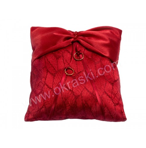 Poročna blazinica - rdeča/pravokotnik  Poročna blazinica - rdeča/pravokotnik