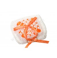 Poročna blazinica - kvačkano -kvadrat/mala Poročna blazinica - kvačkano -kvadrat/mala