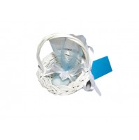 Poročni konfet - košarica belo/modra