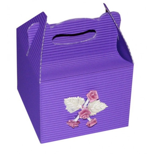Poročna škatla za pecivo - violet 1