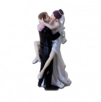 Poročna figura - ženin in nevesta - poljub