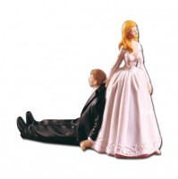 Poročna figura - nevesta in ženin - šaljiv