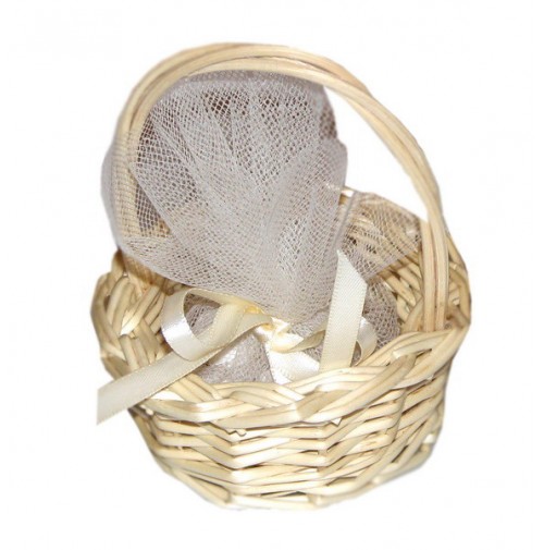 Poročni konfet - košarica/bež Poročni konfet - košarica/bež