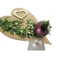 Poročni naprsni šopek - srce 2 Poročni naprsni šopek - srce 2