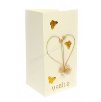 Vabilo - metulj - zlato