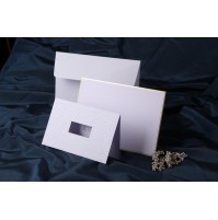 Vabilo - belo z zlatim okvirom Vabilo - belo z zlatim okvirom