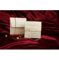 Vabilo - bež/zlato-grajsko Vabilo - bež/zlato-grajsko