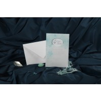 Vabilo - turkiz/srebrno-mediteran Vabilo - turkiz/srebrno-mediteran